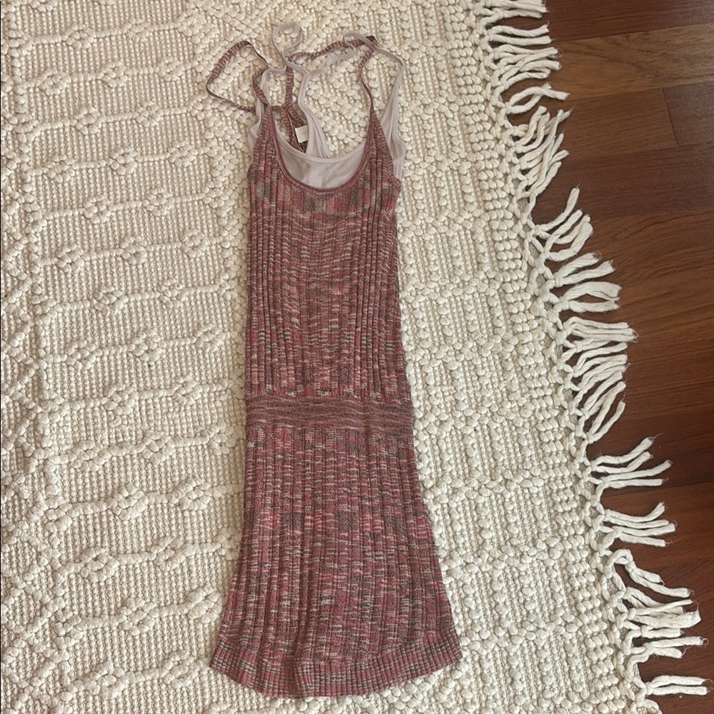 Zadig & Voltaire Pink and Gray Knit Dress
